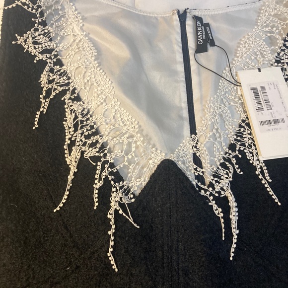 Calvin Klein 205W39NYC Black Vest w Lace Detail- Stunning- NWT! $990 original - Picture 3 of 11
